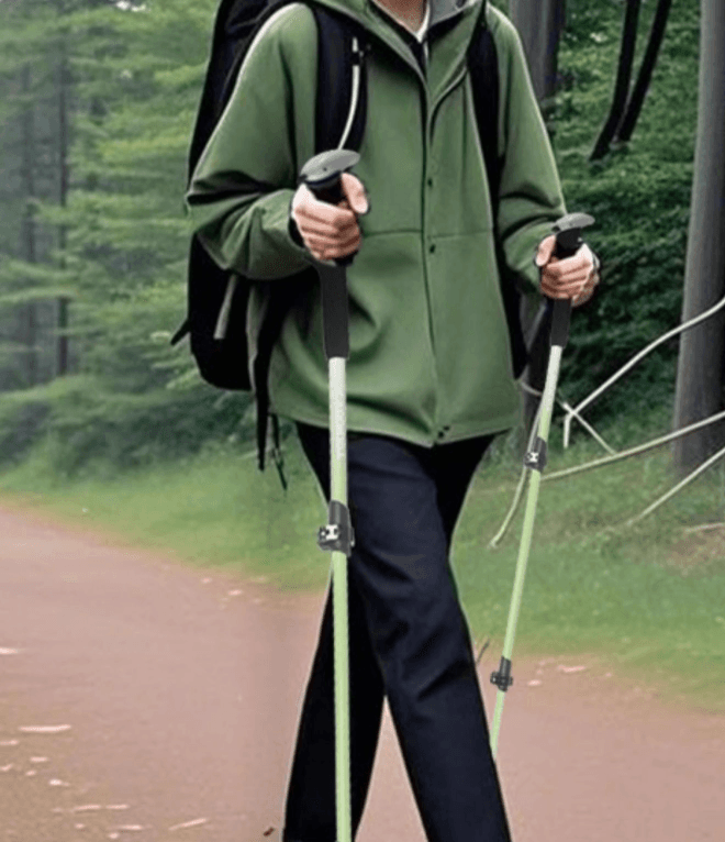 杖 登山の杖 軽量アルミ製 折りたたみ登山杖