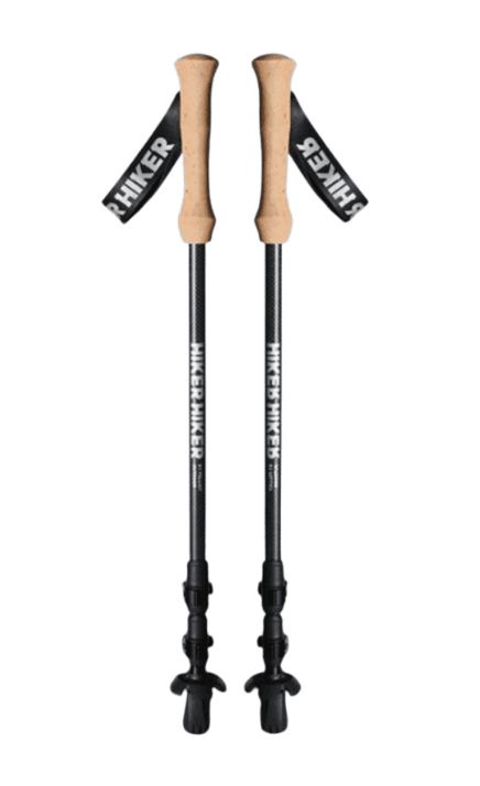 杖 登山の杖 超軽量炭素繊維製三段伸縮登山杖