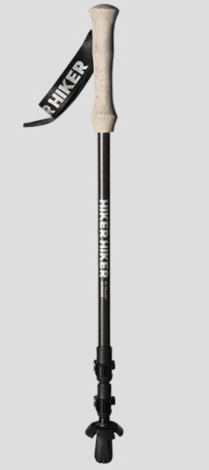 杖 登山の杖 超軽量炭素繊維製三段伸縮登山杖