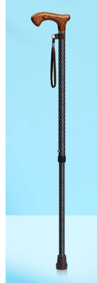 杖 ウォーキング杖 匠心彫り 高級木製調節杖