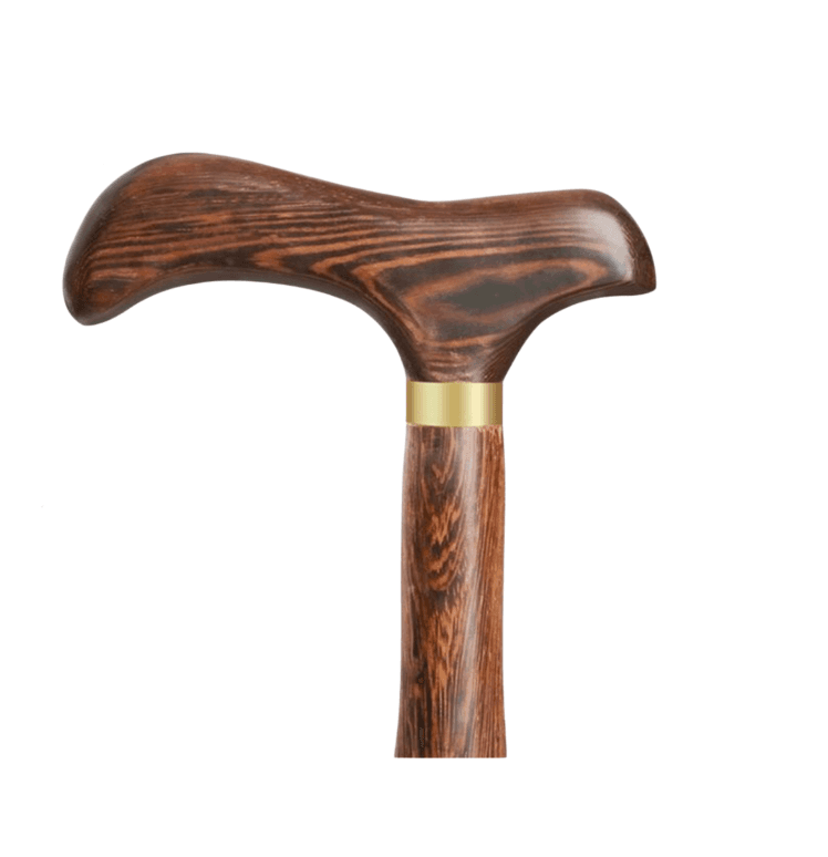 杖 匠心木造り 鳥背型グリップ杖