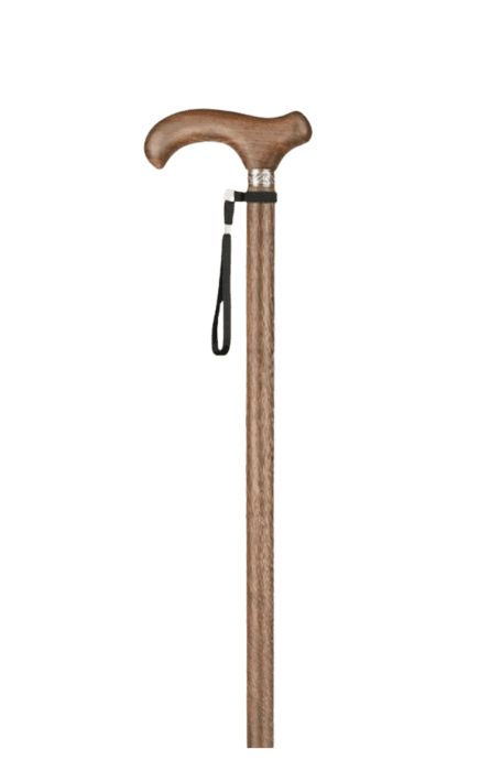 杖 高級木目調金具付き優雅な杖