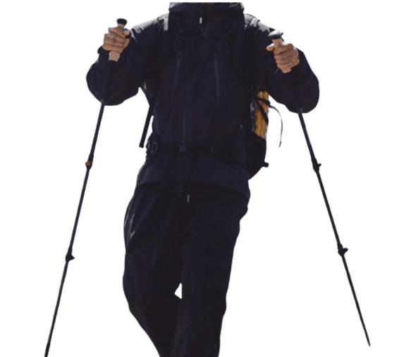 杖 超軽量三段伸縮式登山杖