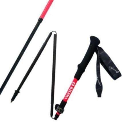 杖 超軽量炭素繊維折りたたみ登山杖