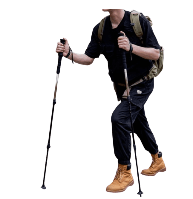杖 親子伴走 身長調節アウトドアステッキ