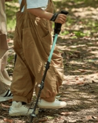 杖 親子伴走 身長調節アウトドアステッキ