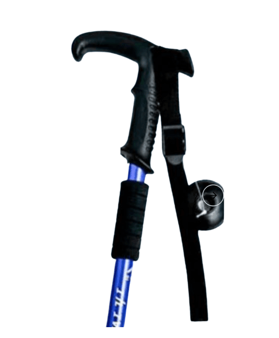 杖 弾簧減震伸縮登山杖