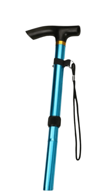 杖 高度調節機能付き折りたたみ杖