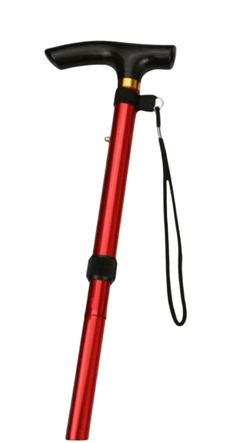 杖 高度調節機能付き折りたたみ杖