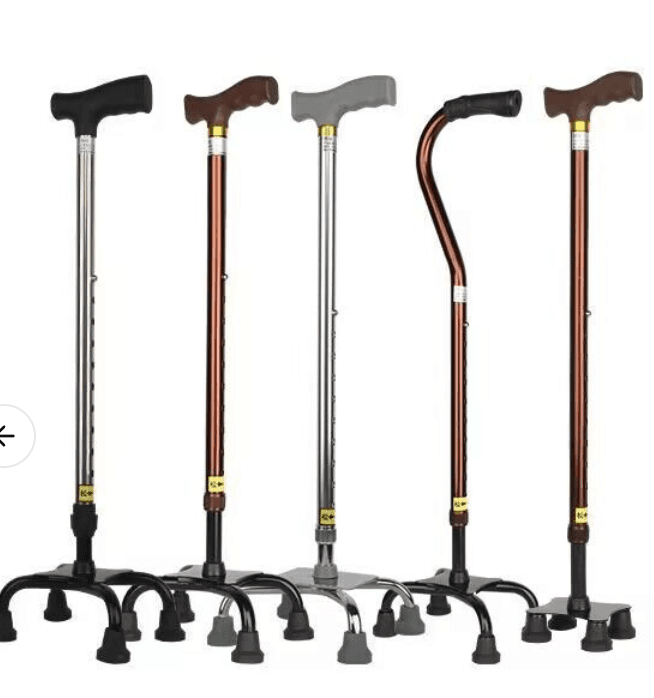 杖 四点支持計量機能付き歩行補助杖