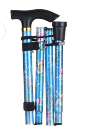 杖 花模様折りたたみ式支援杖