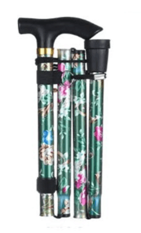 杖 花模様折りたたみ式支援杖