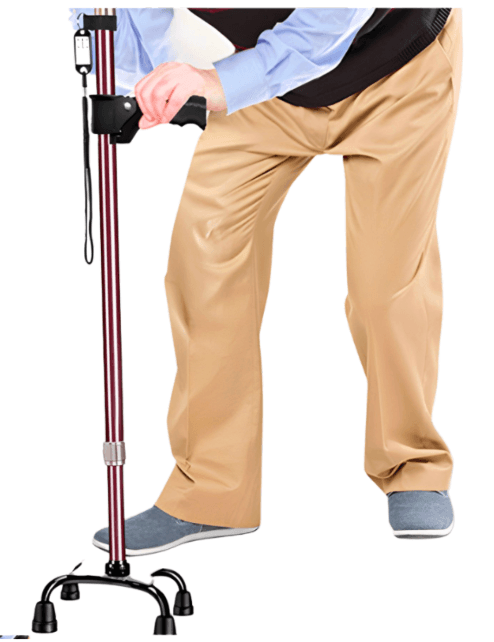 杖 発光機能付き多点支持松葉杖