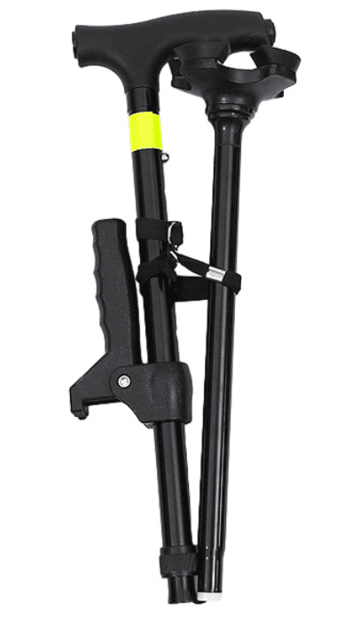 杖 折りたたみ式自立型四点支持歩行補助杖