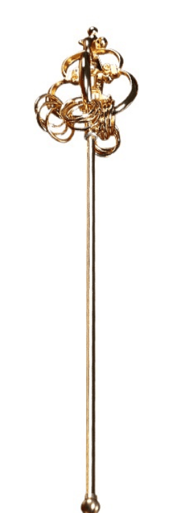 宝塔装飾五鈷杵頭飾り錫杖