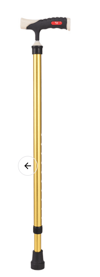 高さ調節可能アルミ合金製軽量独角杖