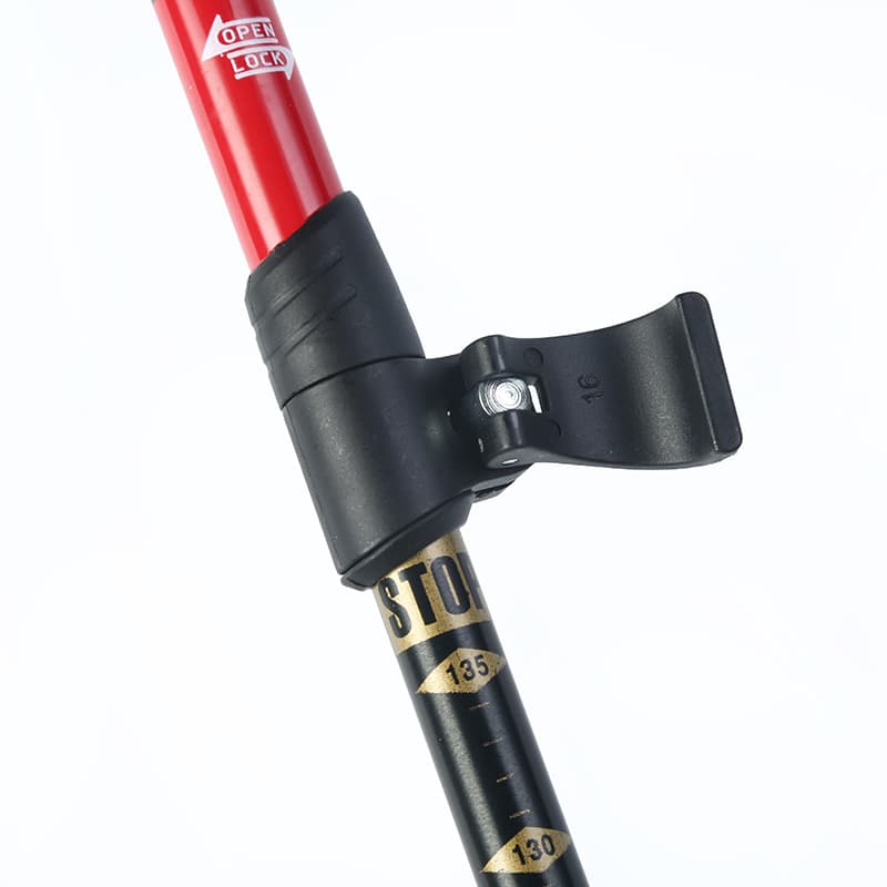 杖　軽量アルミ製登山の杖 三段伸縮式 二本組