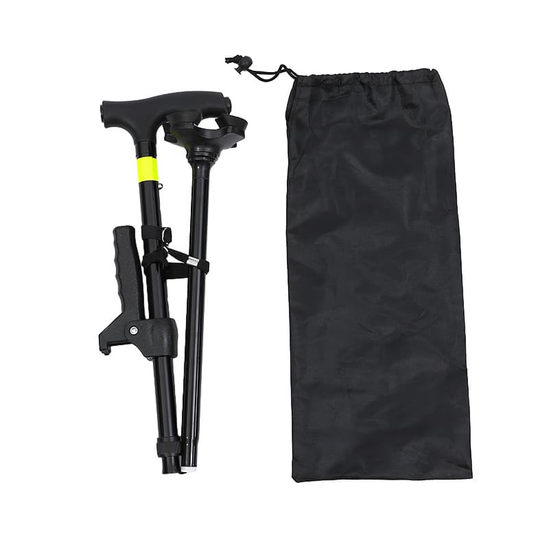 杖 折りたたみ式自立型四点支持歩行補助杖