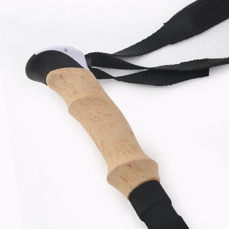 杖　軽量アルミ製登山の杖 三段伸縮式 二本組