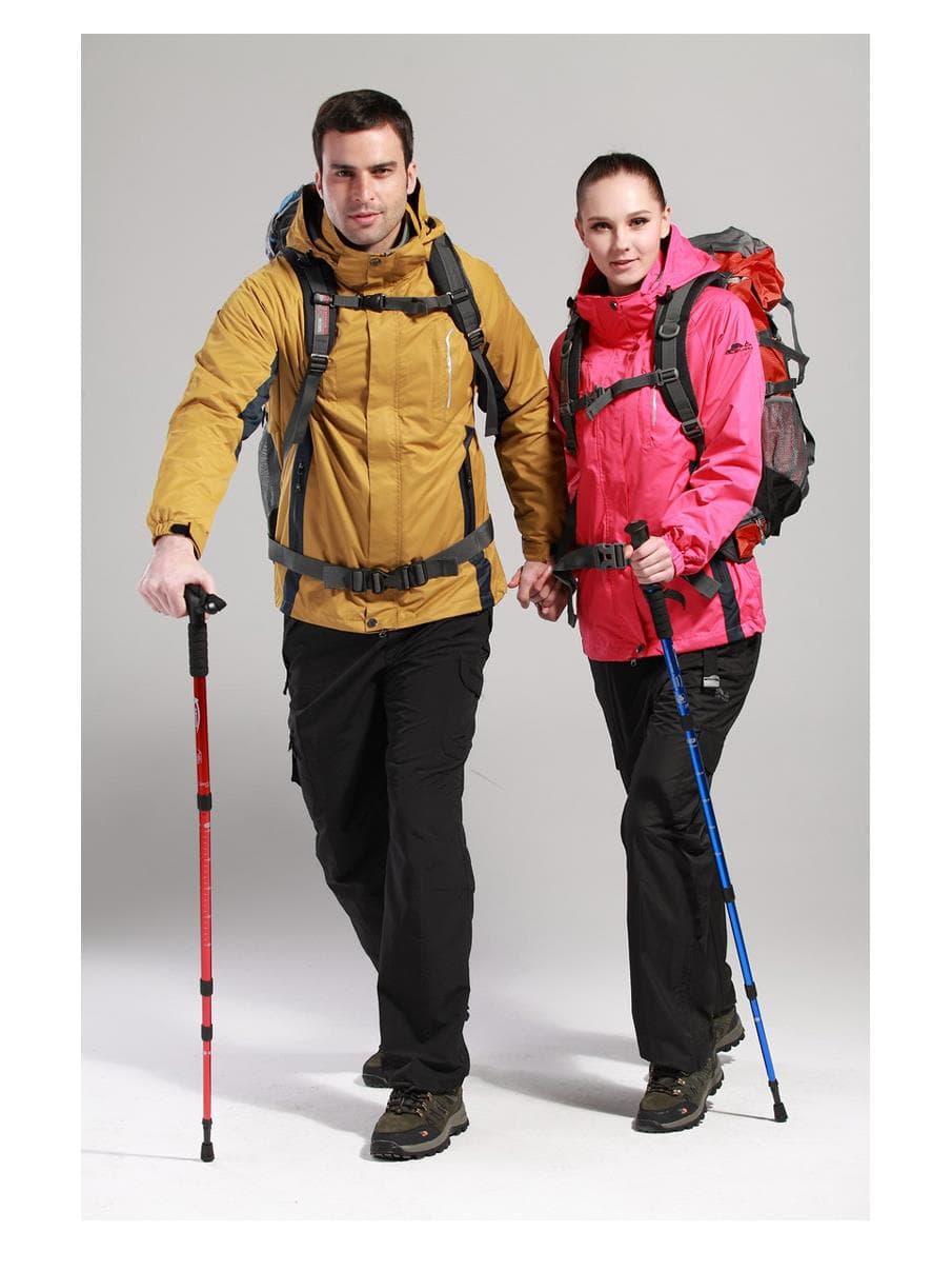 杖 ウォーキングの杖 アウトドア派のための伸縮式トレッキングポール