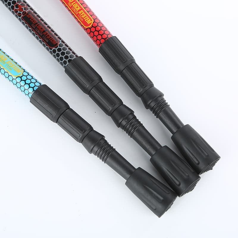 杖　軽量アルミ製ウォーキングの杖 三段伸縮登山杖二本組