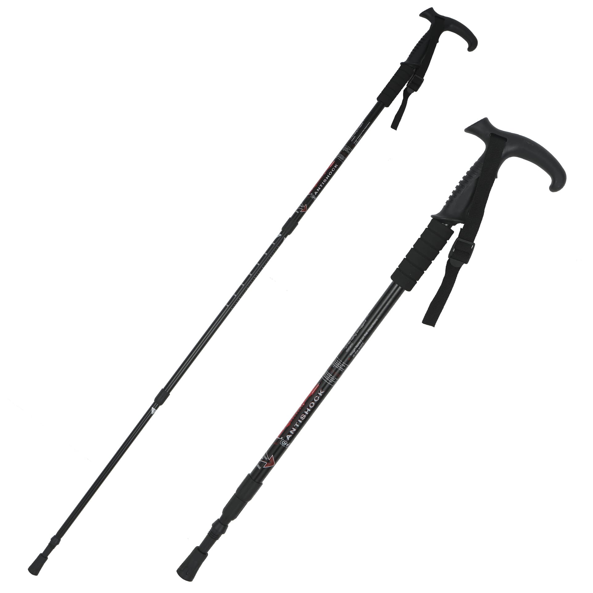 杖 軽量伸縮アルミトレッキングステッキ