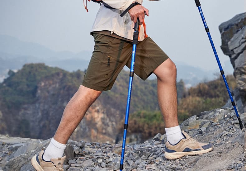 登山の杖 杖 軽量折りたたみ式トレッキングステッキ