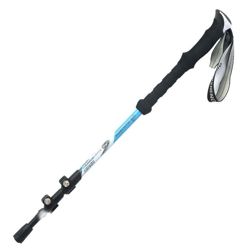 杖　登山の杖 三段伸縮 炭素繊維製 軽量登山杖 二本組