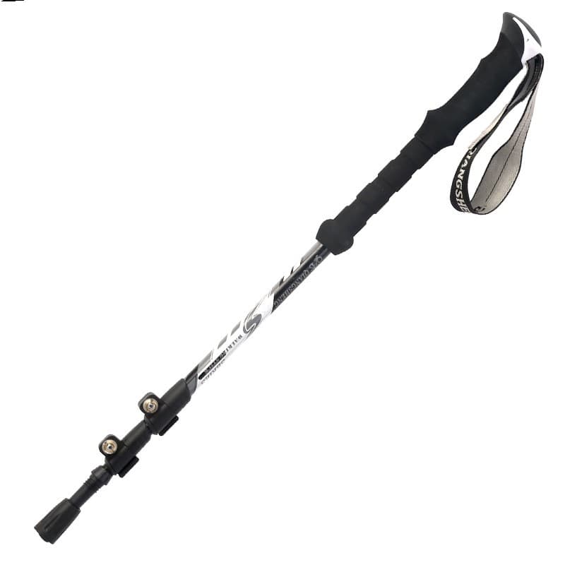 杖　登山の杖 三段伸縮 炭素繊維製 軽量登山杖 二本組