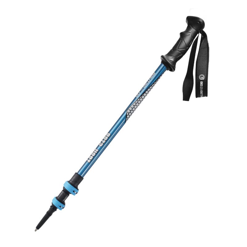 杖 登山の杖 軽量三段伸縮アルミ登山杖