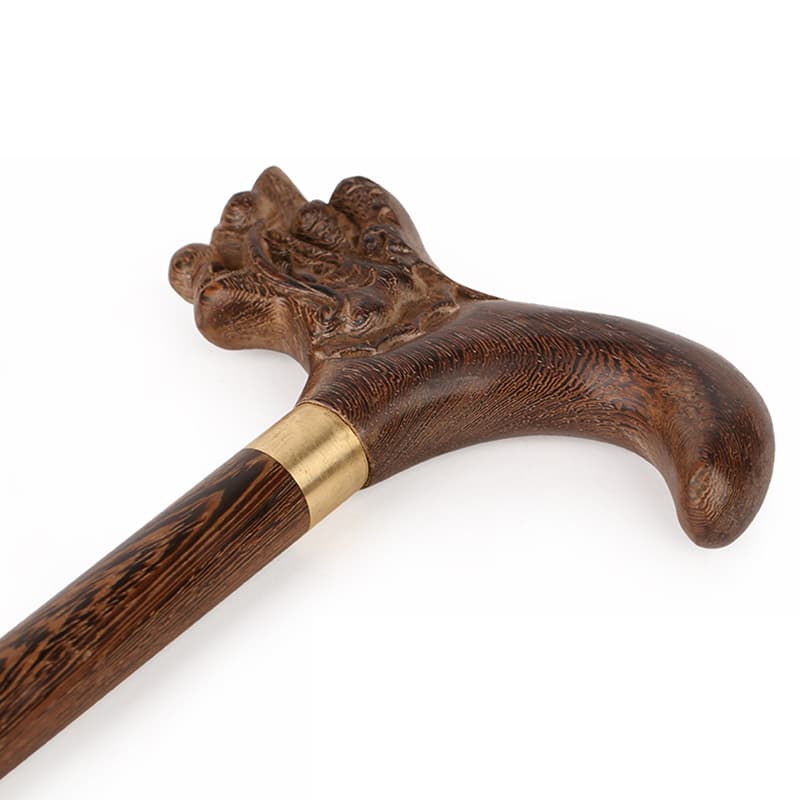 杖 龍頭彫刻木製高級ウォーキング杖