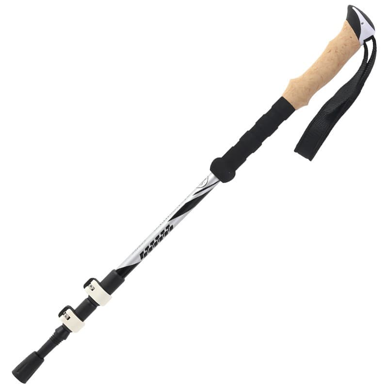 杖　軽量アルミ製登山の杖 三段伸縮式 二本組