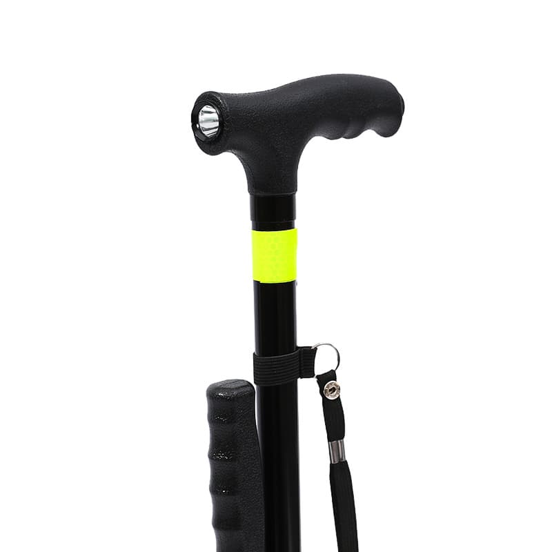 杖 折りたたみ式自立型四点支持歩行補助杖