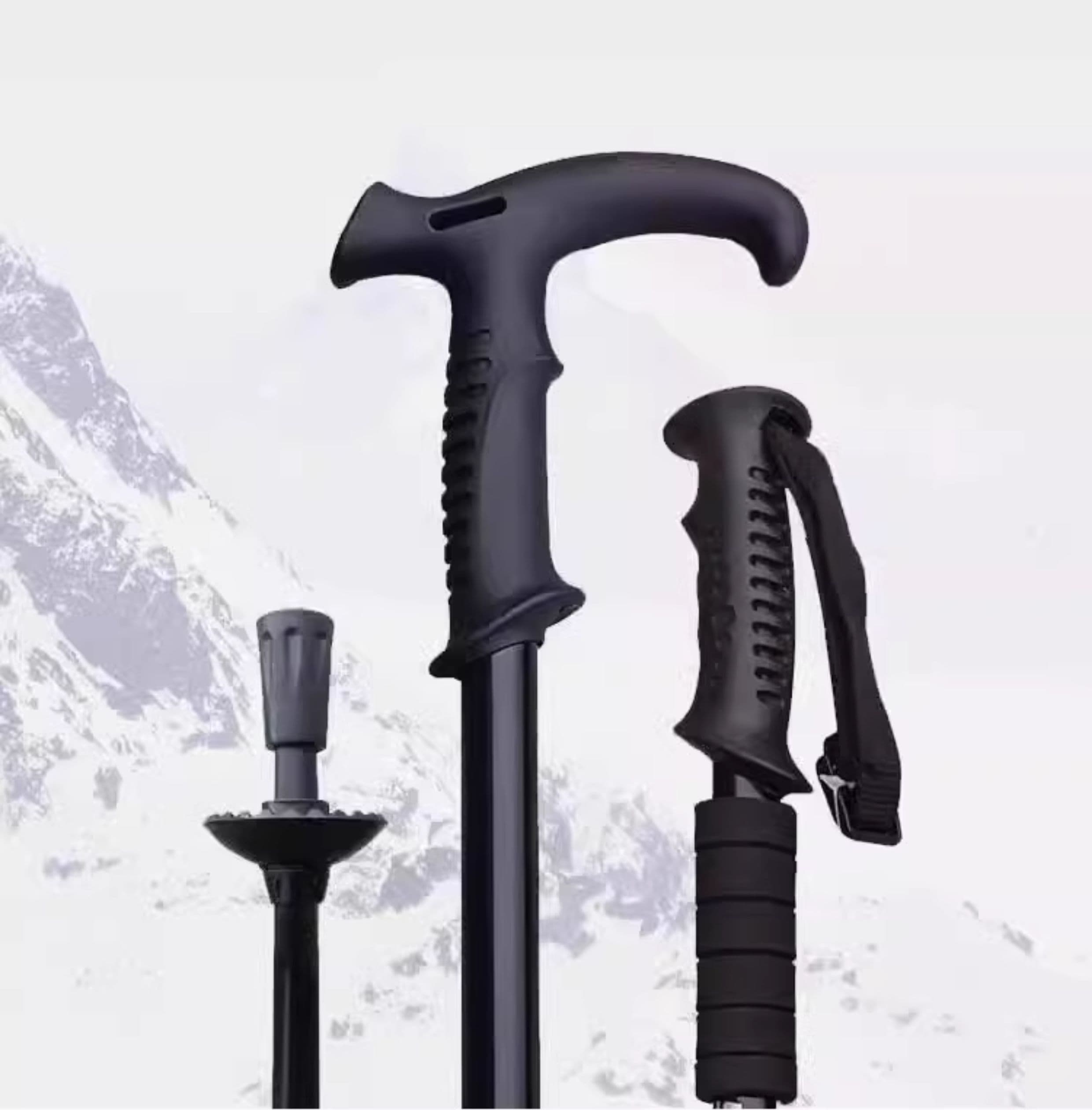 杖 人間工学グリップ トレッキングステッキ