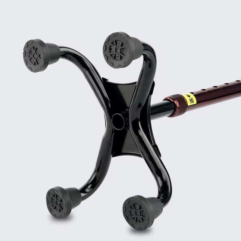 杖 四点支持計量機能付き歩行補助杖