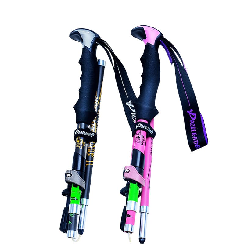 杖 登山の杖 折りたたみ式カーボン軽量登山杖