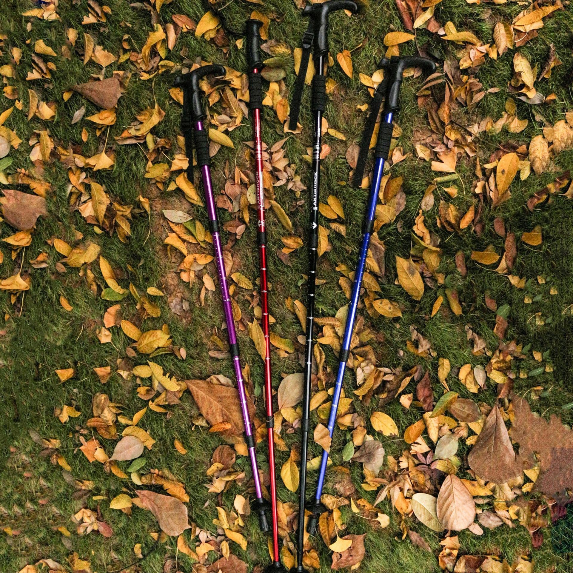 杖 ウォーキングの杖 折りたたみ式多機能トレッキング杖