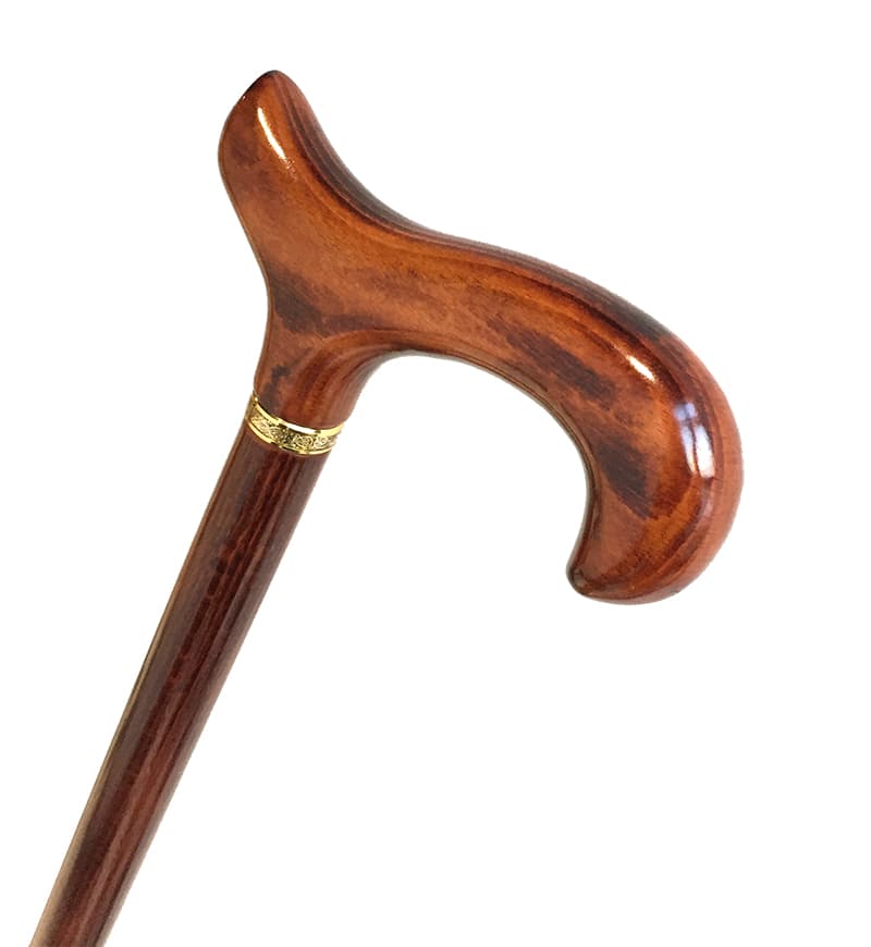 杖 ウォーキングの杖 伝統職人仕上げ曲線グリップ杖