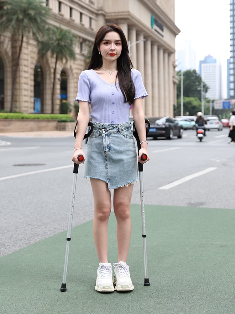 杖 松葉杖 軽量アルミ製前腕支持型松葉杖