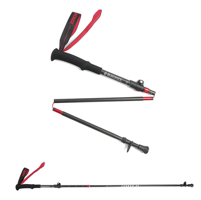 杖 登山の杖 軽量折りたたみ式登山ステッキ