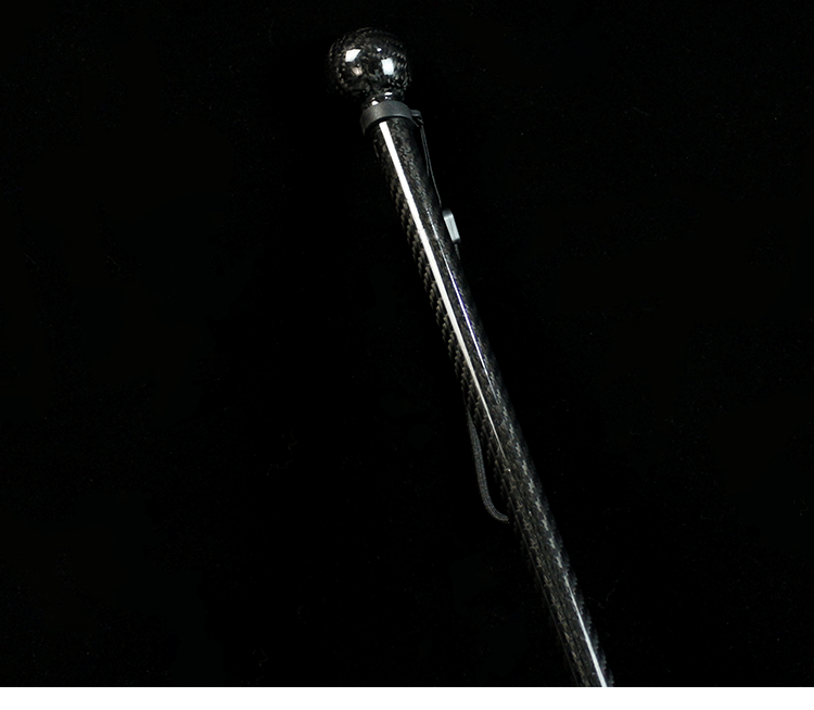 杖 ウォーキングの杖 上品な輝き炭素繊維製高級散歩杖