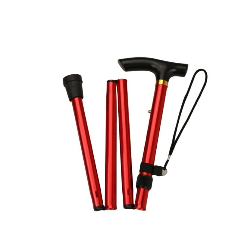 杖 高度調節機能付き折りたたみ杖