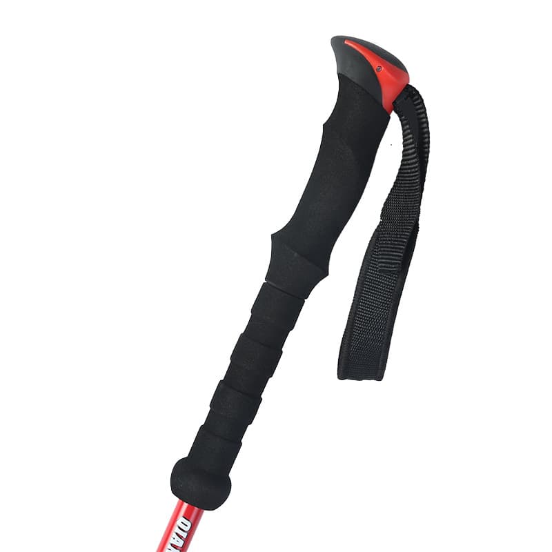 杖　軽量アルミ製ウォーキングの杖 三段伸縮式登山杖二本組