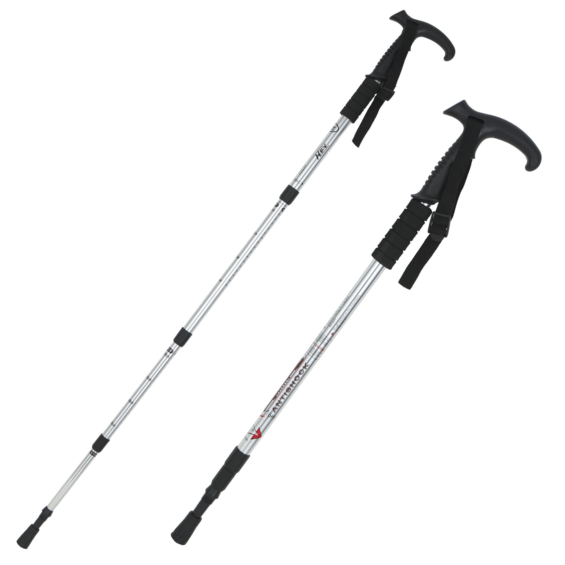 杖 軽量伸縮アルミトレッキングステッキ