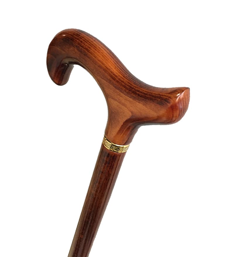 杖 ウォーキングの杖 伝統職人仕上げ曲線グリップ杖