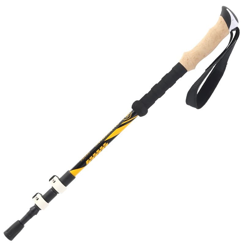 杖　軽量アルミ製登山の杖 三段伸縮式 二本組