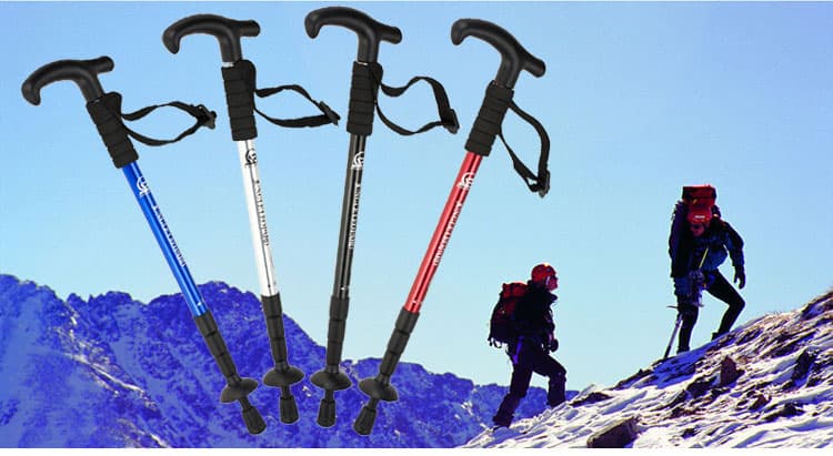 登山の杖 超軽量折りたたみ式登山杖