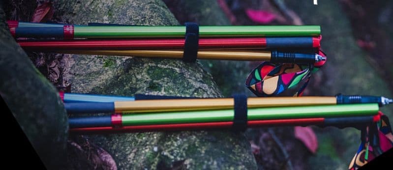 杖 登山の杖 超軽量折りたたみ式アルミ登山ステッキ