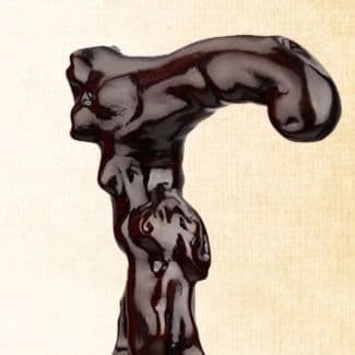 杖 天然木彫刻龍頭装飾歩行補助杖